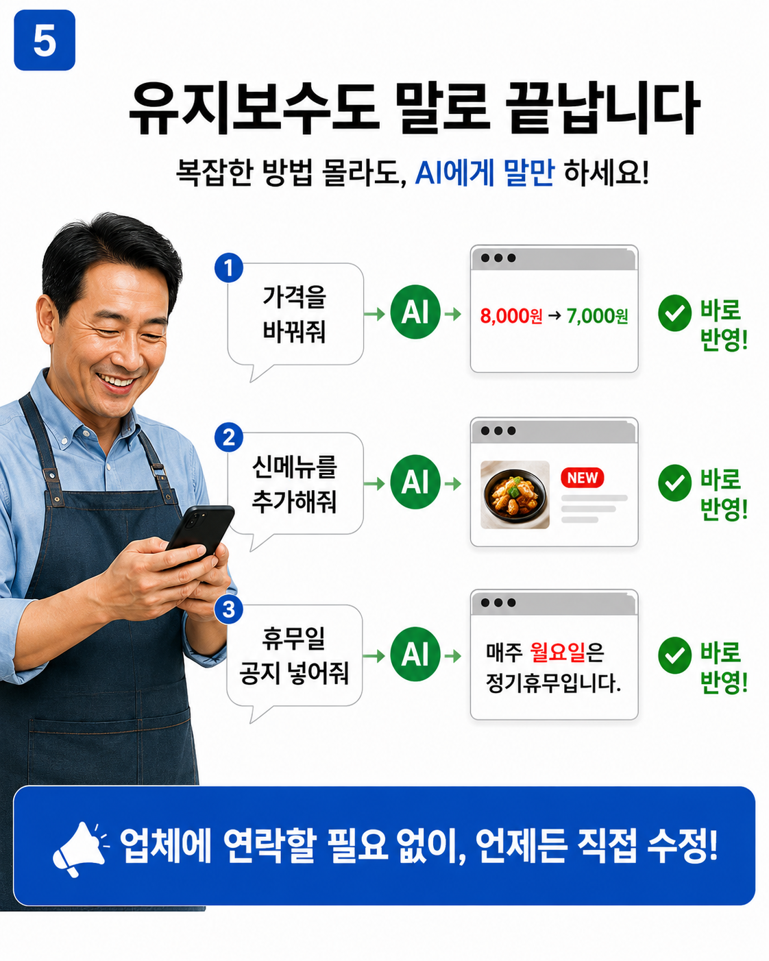 모바일 홈페이지 초안과 상담 흐름
